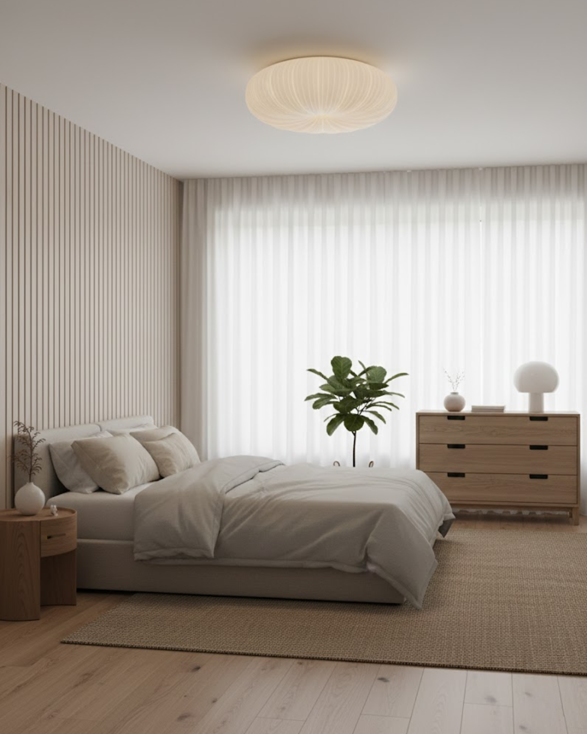 Loftlampe med Skulpturel Himmelglød og Elegant Harmonisk Silhuet