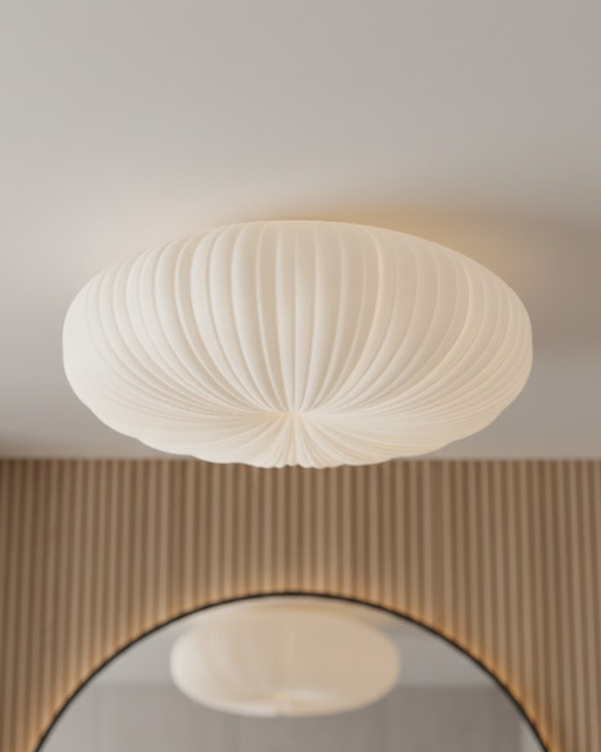 Loftlampe med Skulpturel Himmelglød og Elegant Harmonisk Silhuet