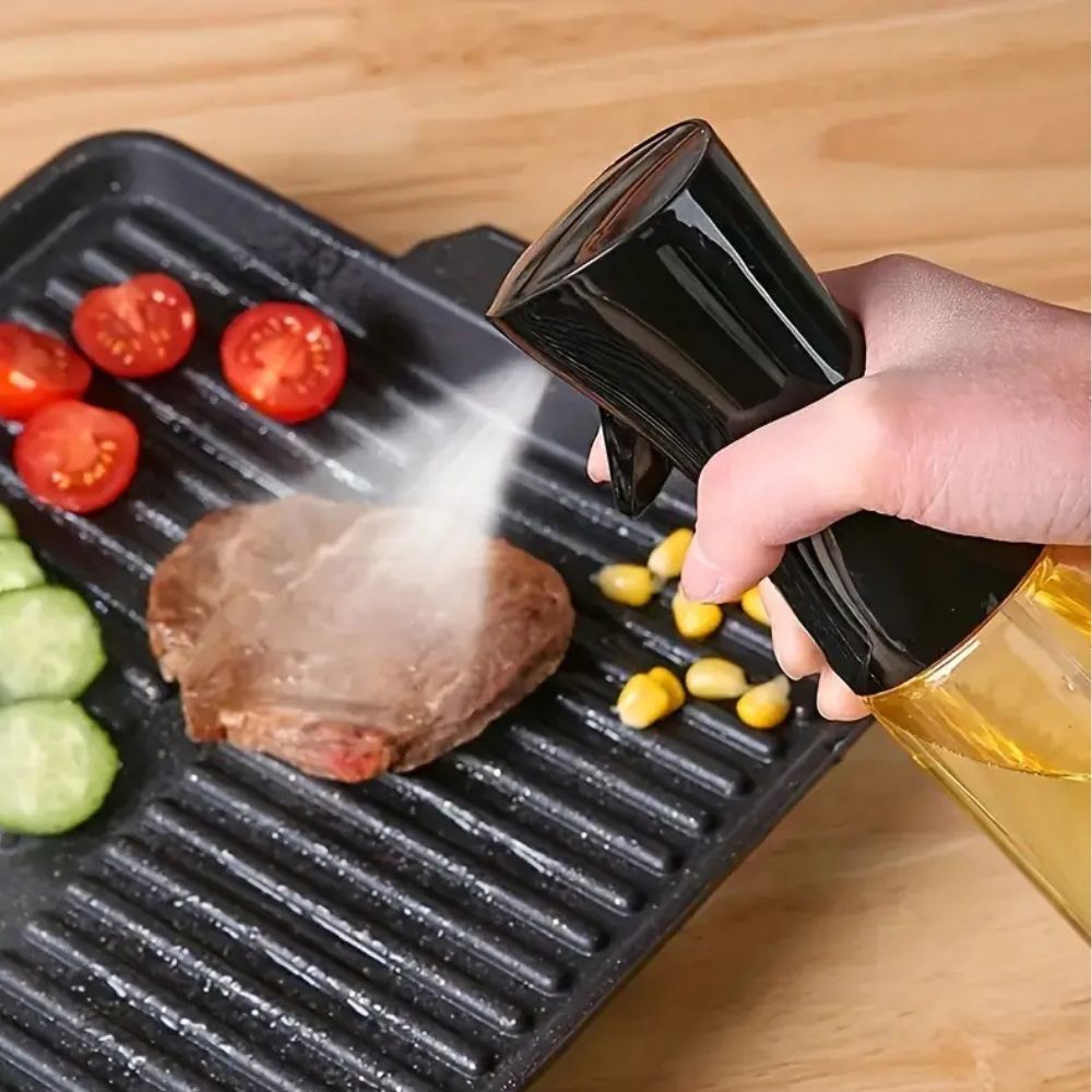 Sprayflaske Til Olie Af Glas Med Fin Tåge Og Ergonomisk Greb