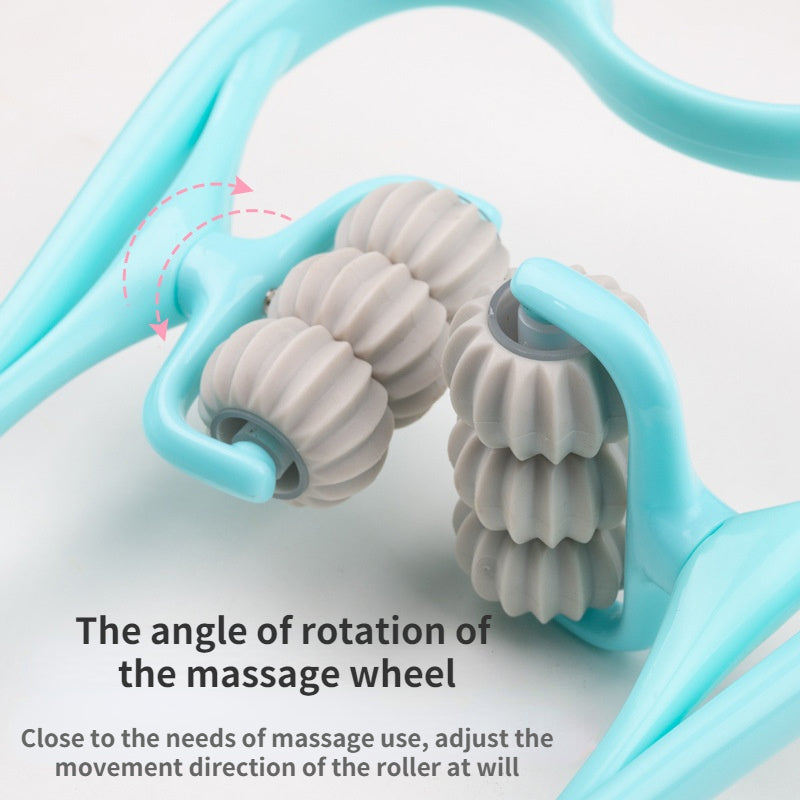 Nakke- og skuldermassager med seks massagehoveder