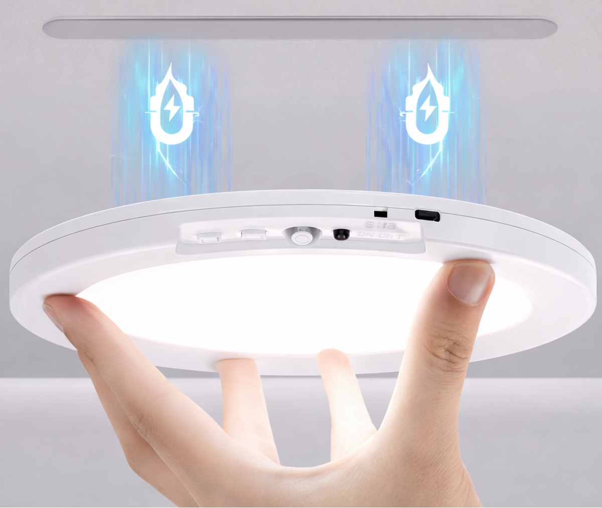 Sensorstyret LED‑Lampe med Magnetisk Montering og Trådløs Drift