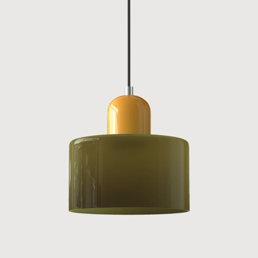 Retro Loftlampe Med Rund Glasskærm Til Blød Jævn Belysning
