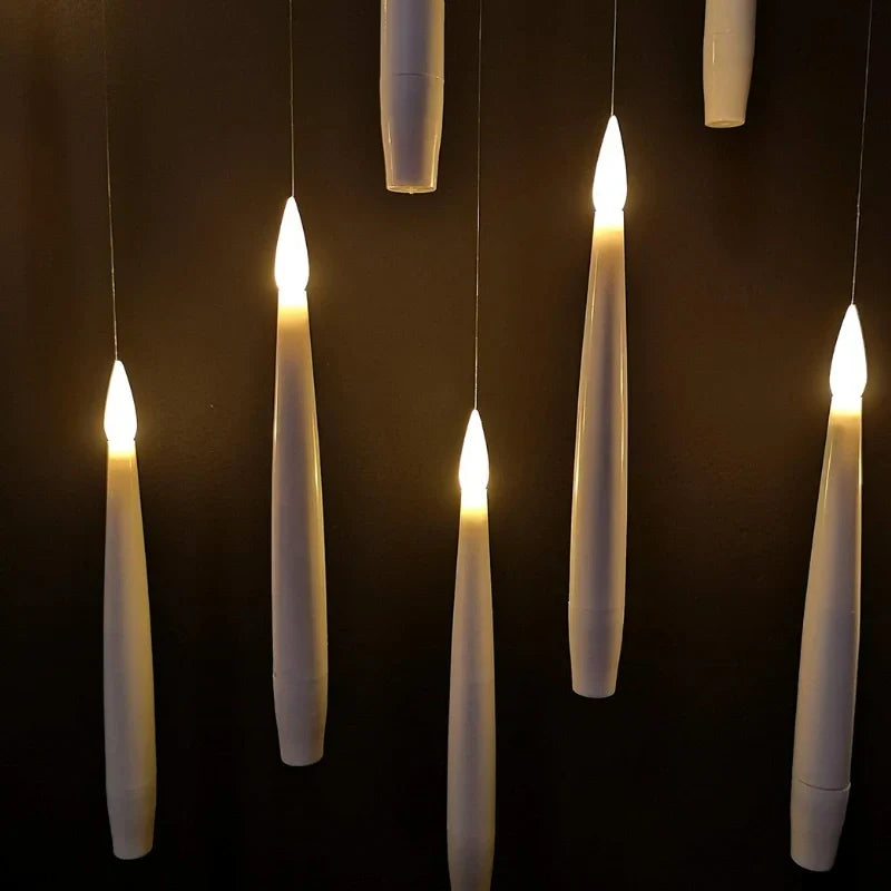 Svævende LED Vandlys med Flakkende Effekt til Dekorativ Stemning