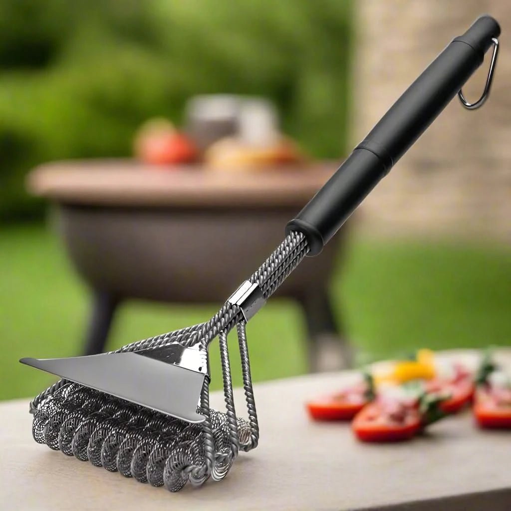 Effektiv Grillbørste uden Metalbørstehår med Skraber
