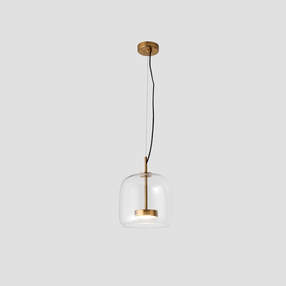 Loftlampe Retro Glas Metal Varm Stemning