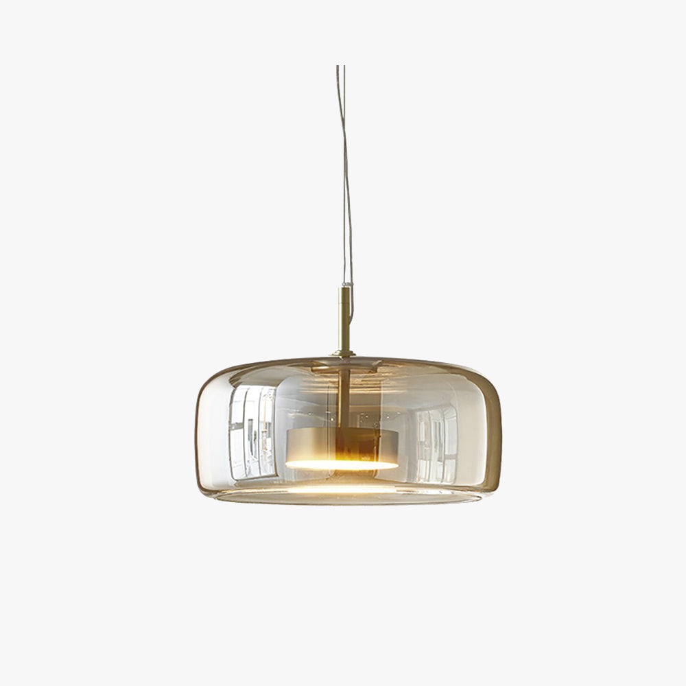 Loftlampe Retro Glas Metal Varm Stemning