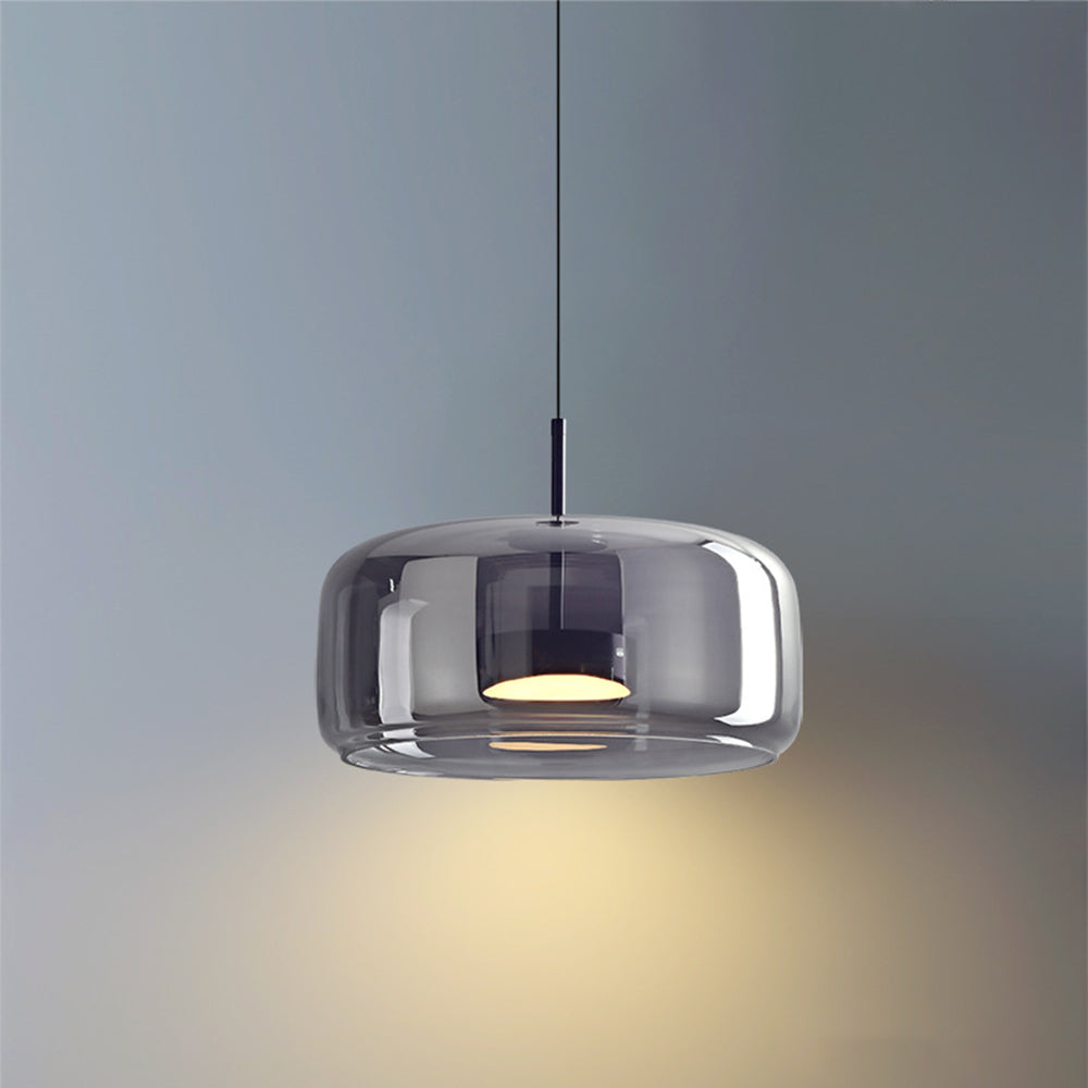 Loftlampe Retro Glas Metal Varm Stemning