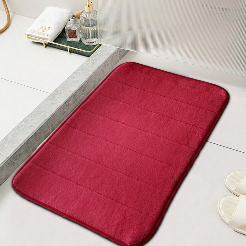 Absorberende Mikrofiber-Bademåtte med Skridsikker Bagside