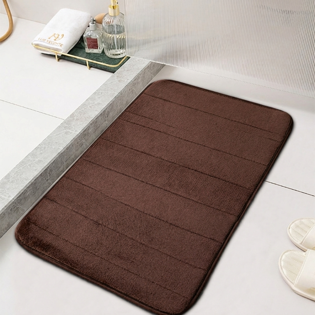 Absorberende Mikrofiber-Bademåtte med Skridsikker Bagside