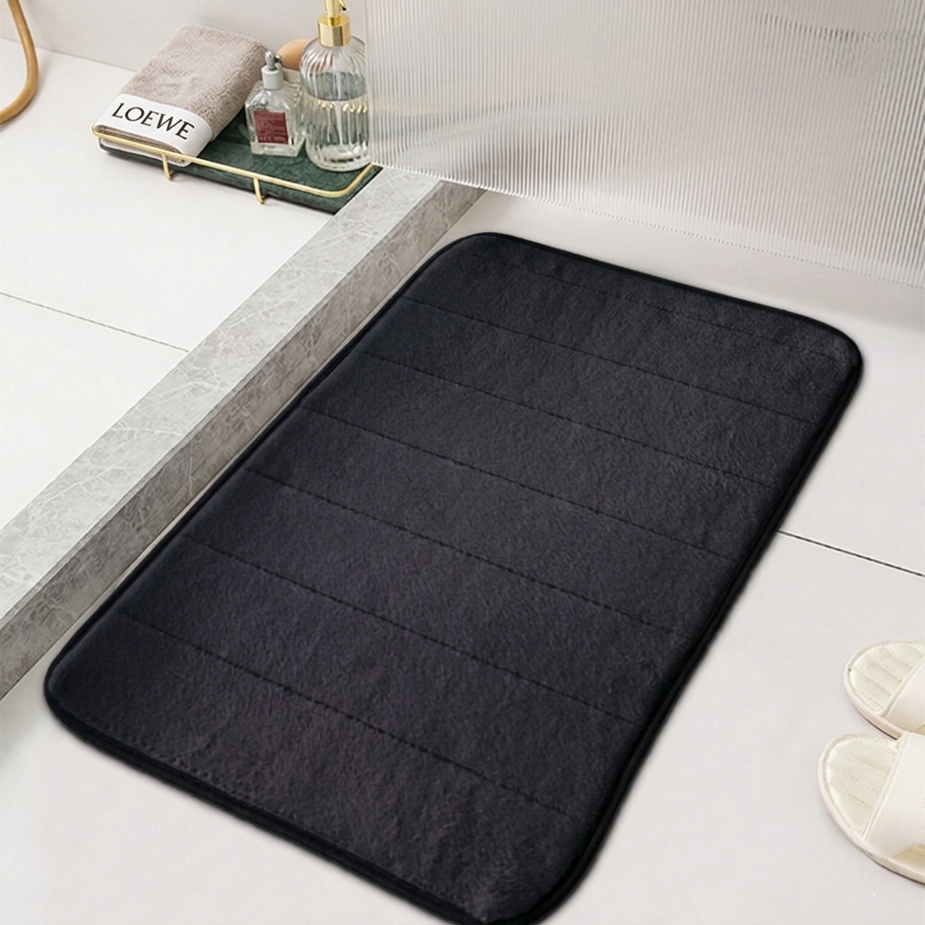 Absorberende Mikrofiber-Bademåtte med Skridsikker Bagside