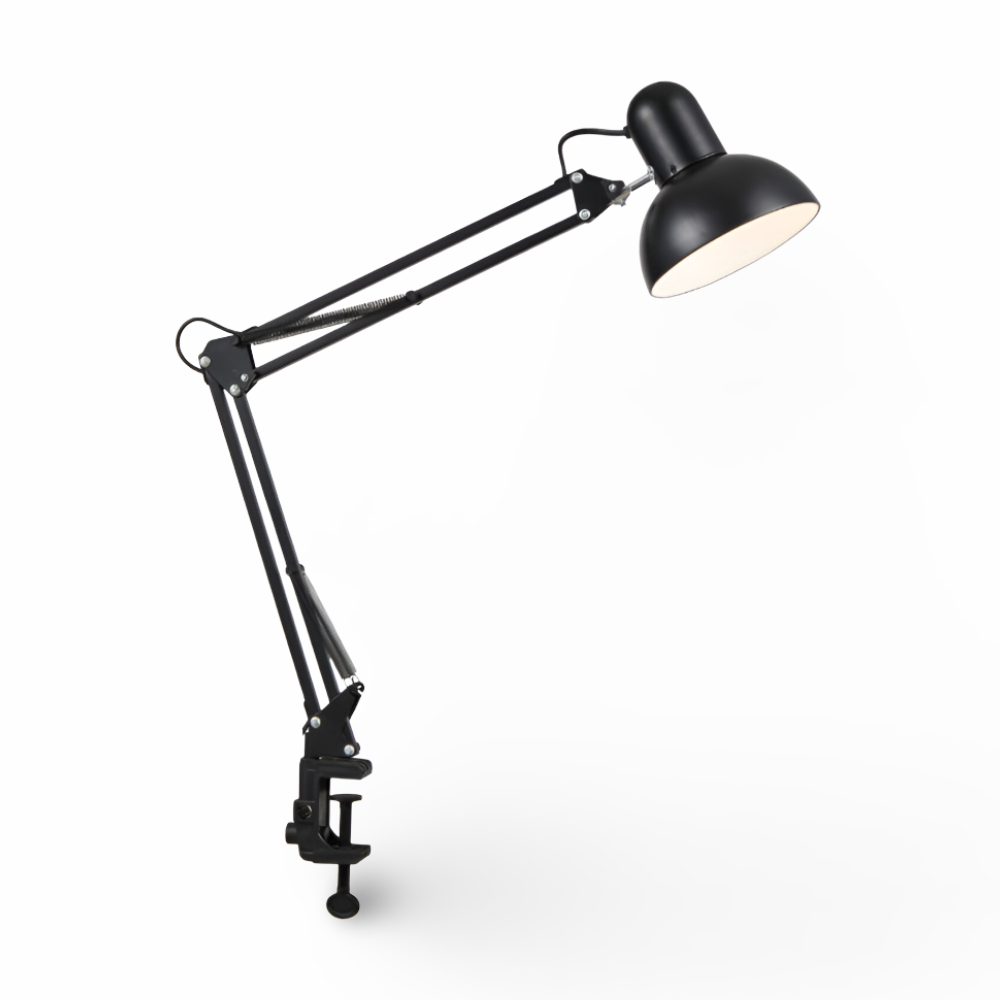 Justerbar Skrivebordslampe Med Clip Til Præcis Arbejdsbelysning