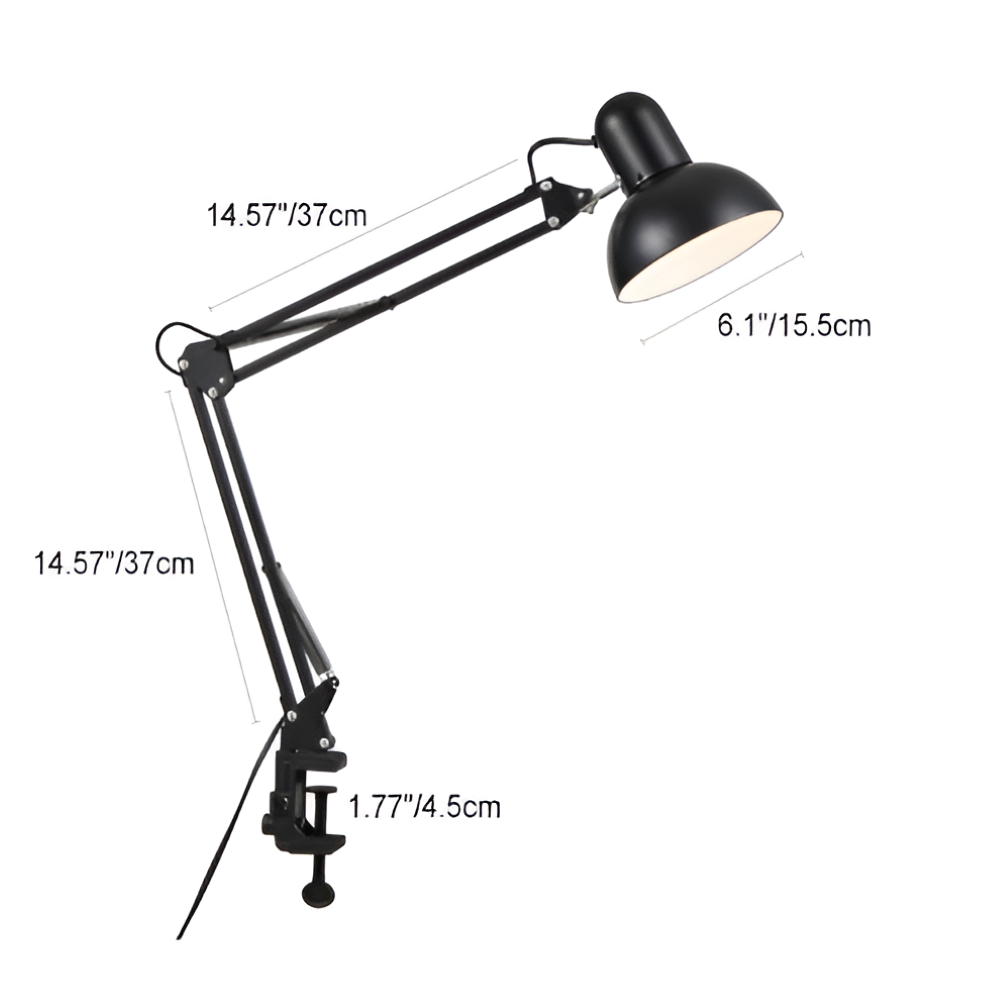 Justerbar Skrivebordslampe Med Clip Til Præcis Arbejdsbelysning