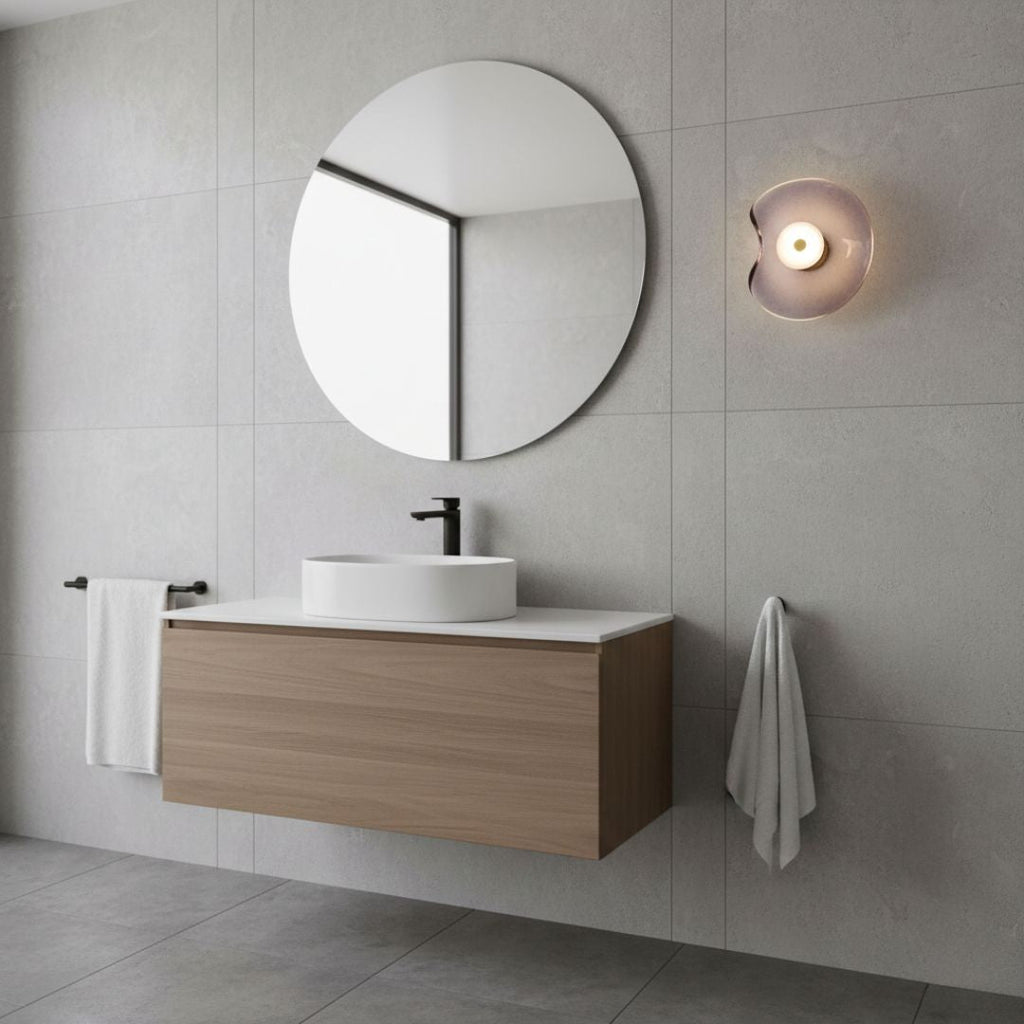 Moderne Glas Væglampe med Blødt LED Ambientelys