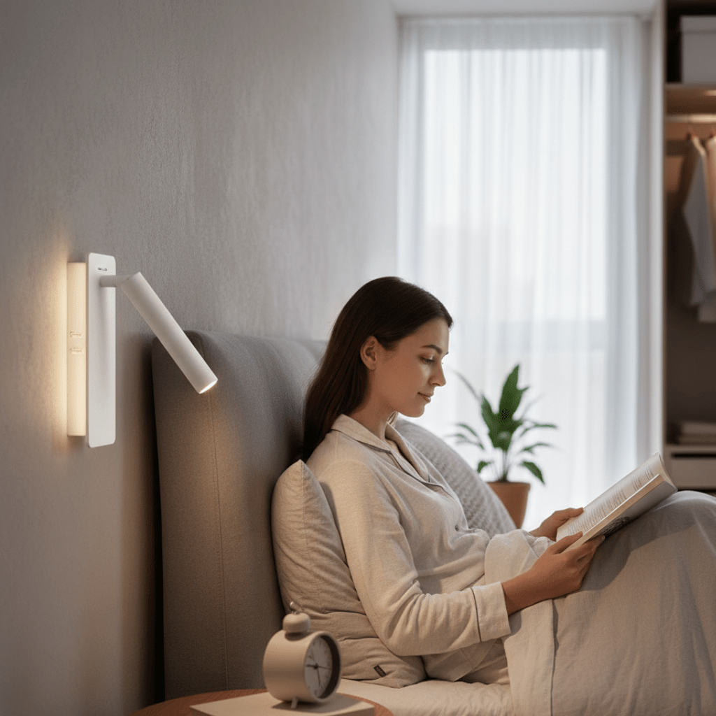 Fleksibel LED Væglampe med Drejeligt Hoved til Soveværelse og Stue