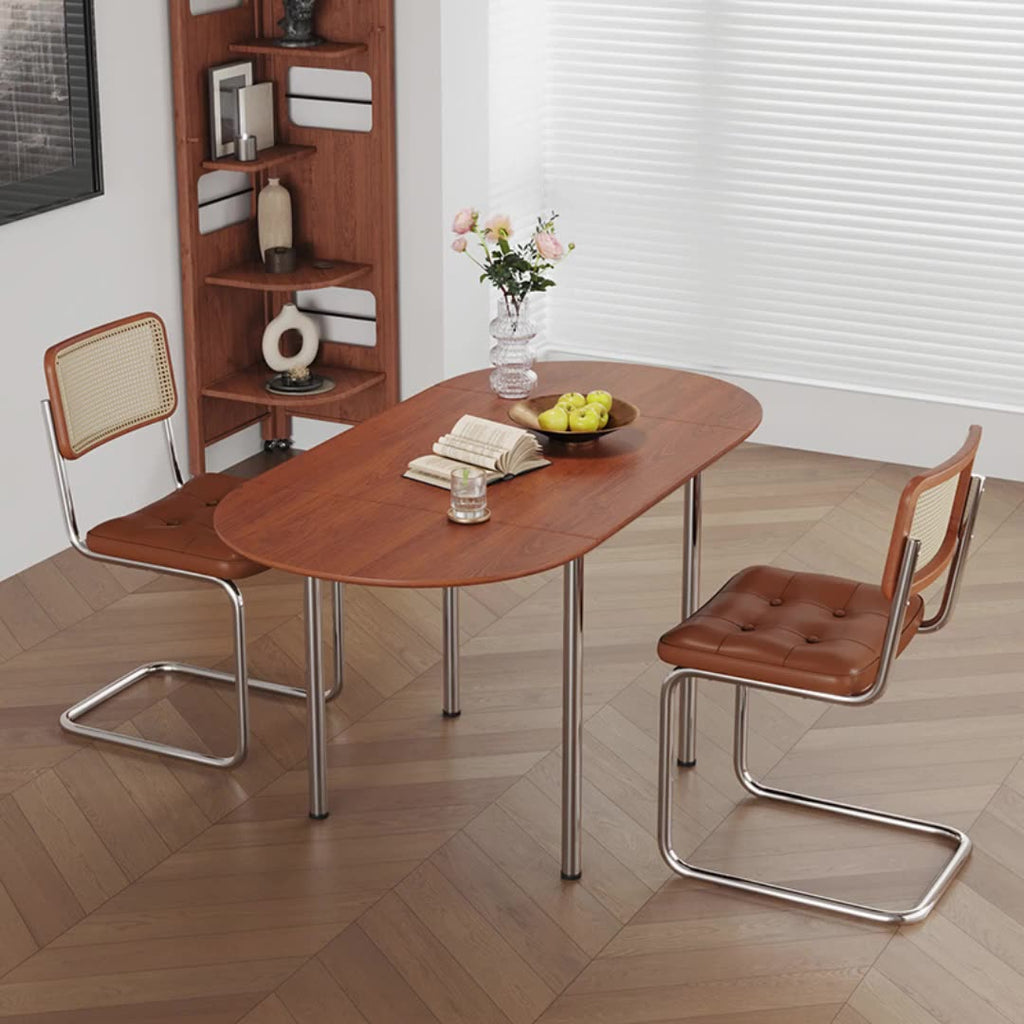 Foldbart spisebord i massivt træ eller melamin – 120 eller 150 cm