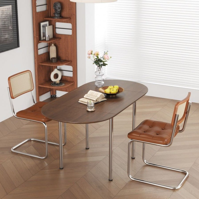 Foldbart spisebord i massivt træ eller melamin – 120 eller 150 cm
