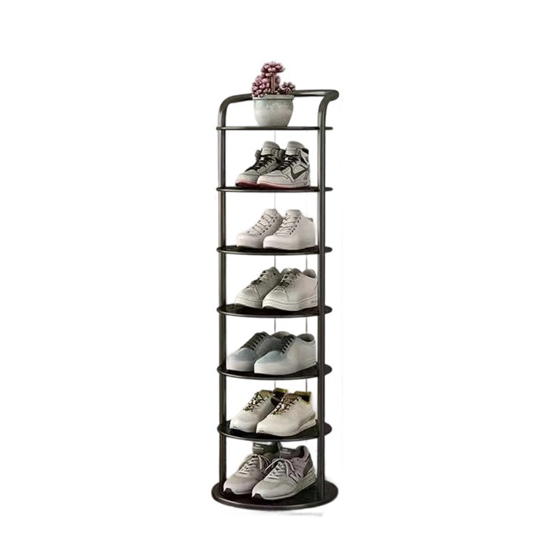 Rundt Metalskoreol med Slankt Design og Flere Etager