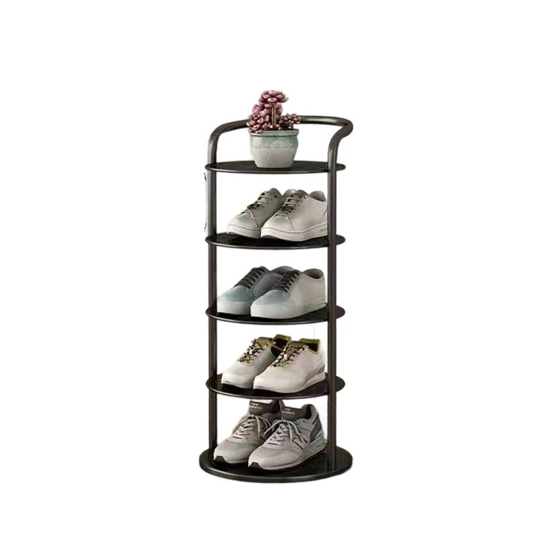 Rundt Metalskoreol med Slankt Design og Flere Etager