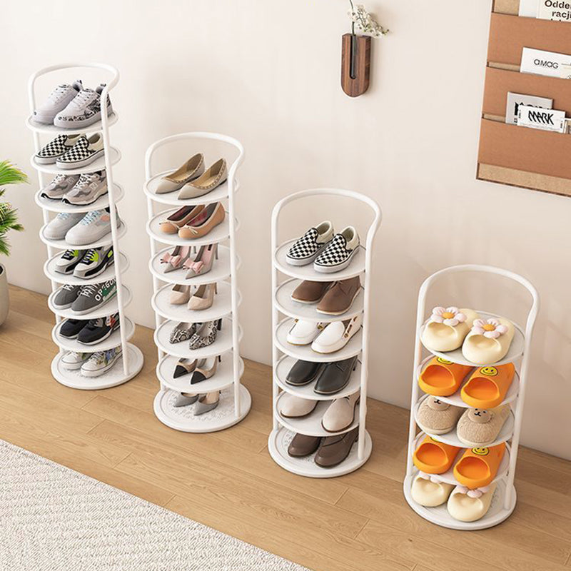 Rundt Metalskoreol med Slankt Design og Flere Etager