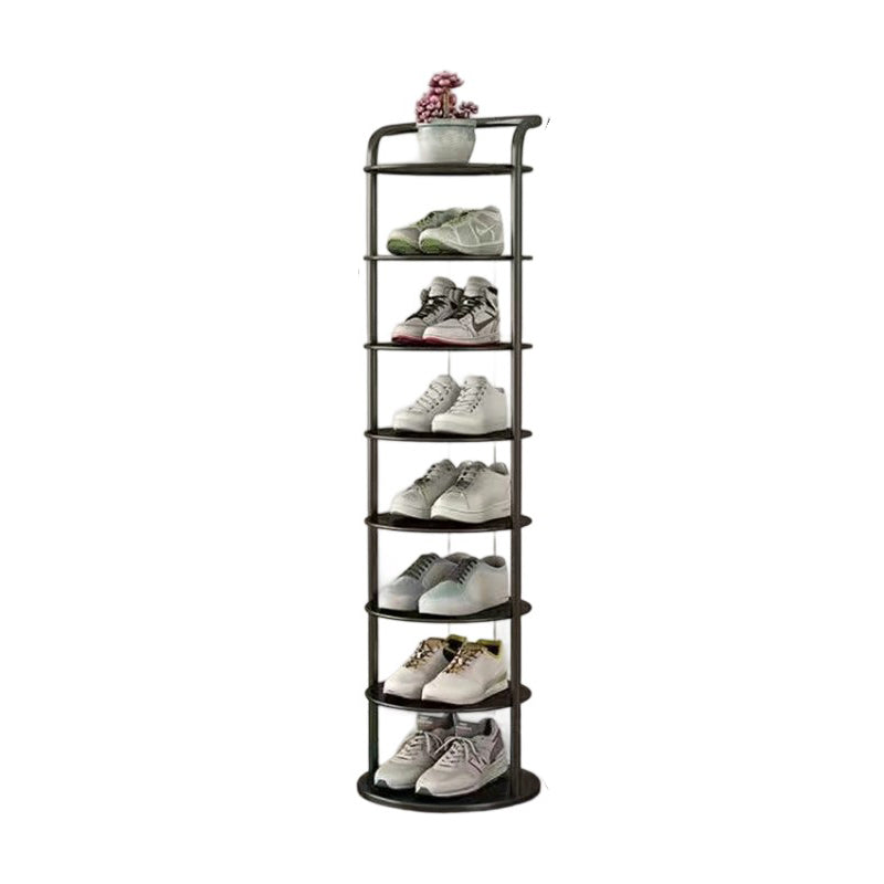 Rundt Metalskoreol med Slankt Design og Flere Etager