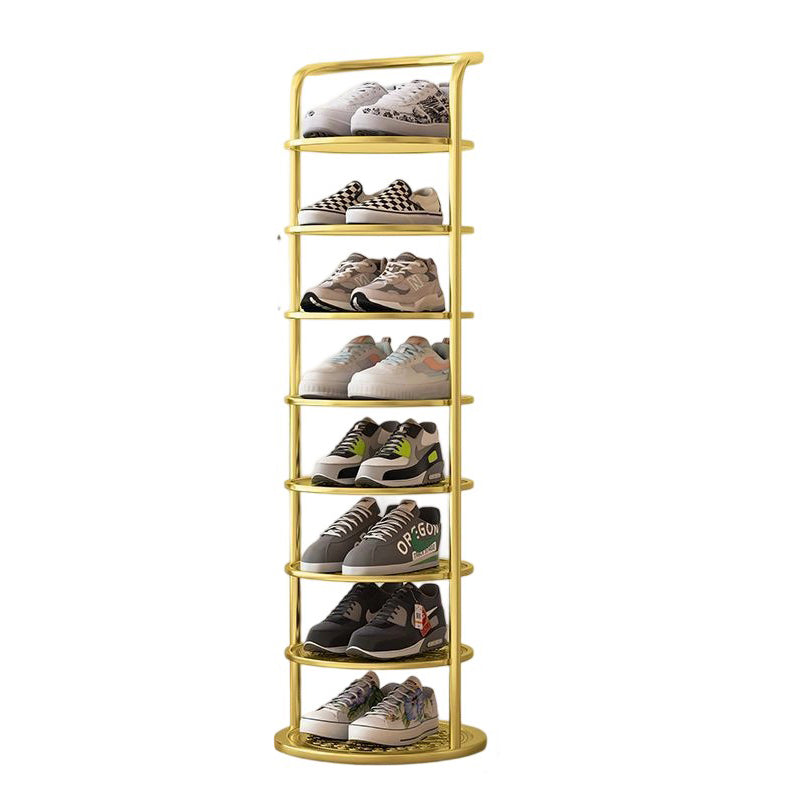 Rundt Metalskoreol med Slankt Design og Flere Etager