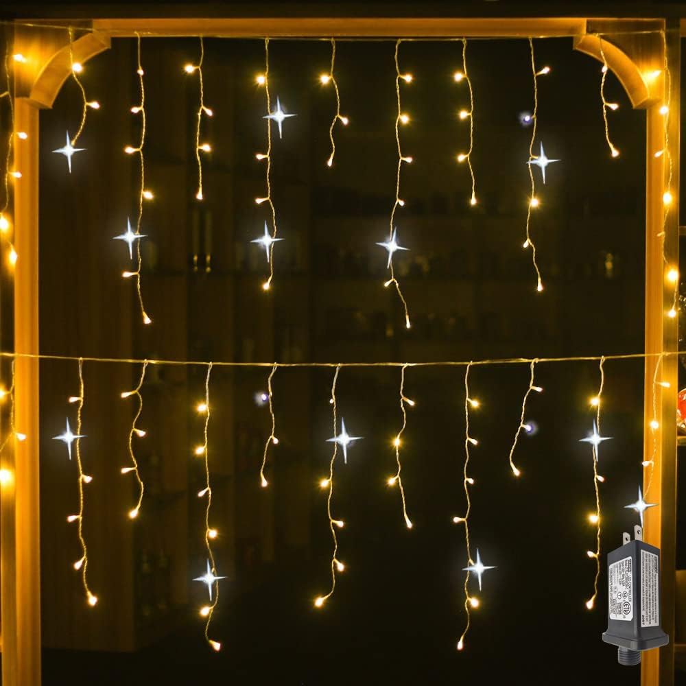 LED Gardinglys med Glitrende Effekt og Udendørs IP44 Beskyttelse