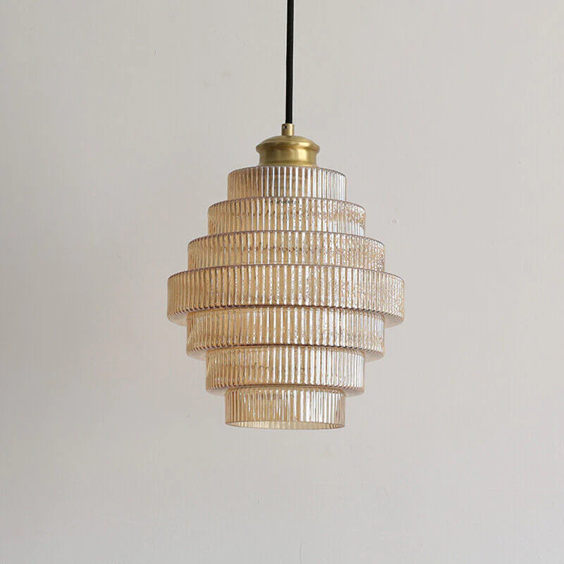 Loftlampe Flaskeform Glas Metal Klassisk Indre Belysning