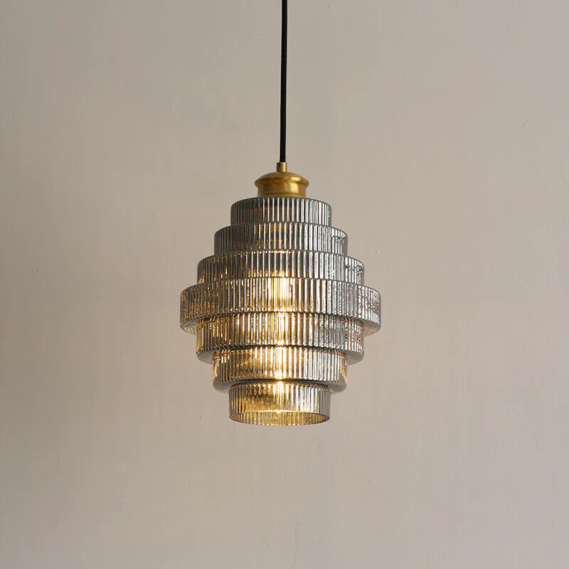Loftlampe Flaskeform Glas Metal Klassisk Indre Belysning