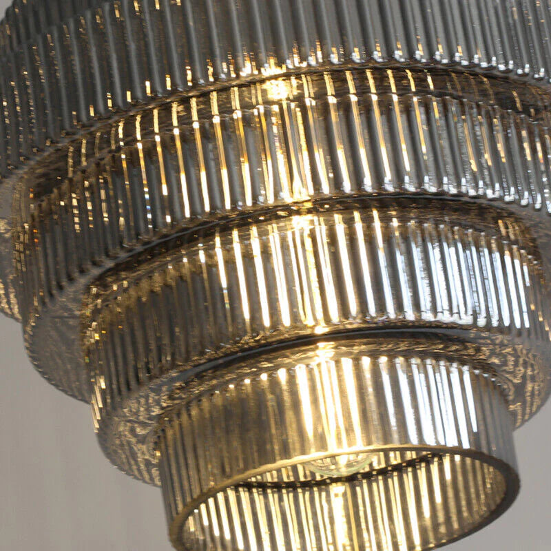 Loftlampe Flaskeform Glas Metal Klassisk Indre Belysning