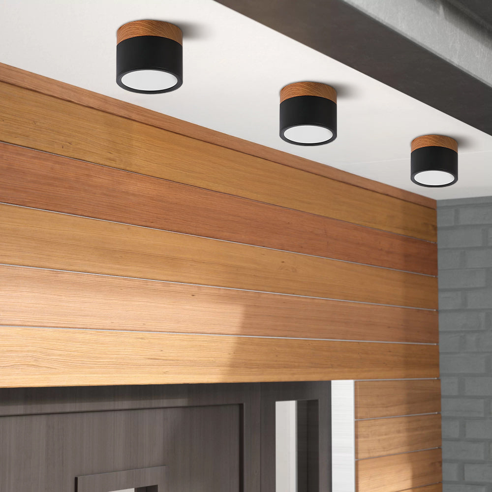 Lille Cylindrisk LED Loftlys Til Overflademontering Med Kompakt Design