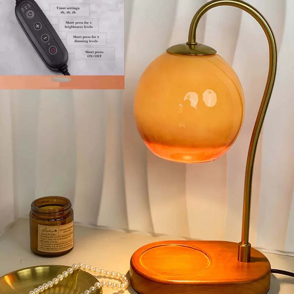 Bordlampe med Waxvarmer og Justerbar Højde