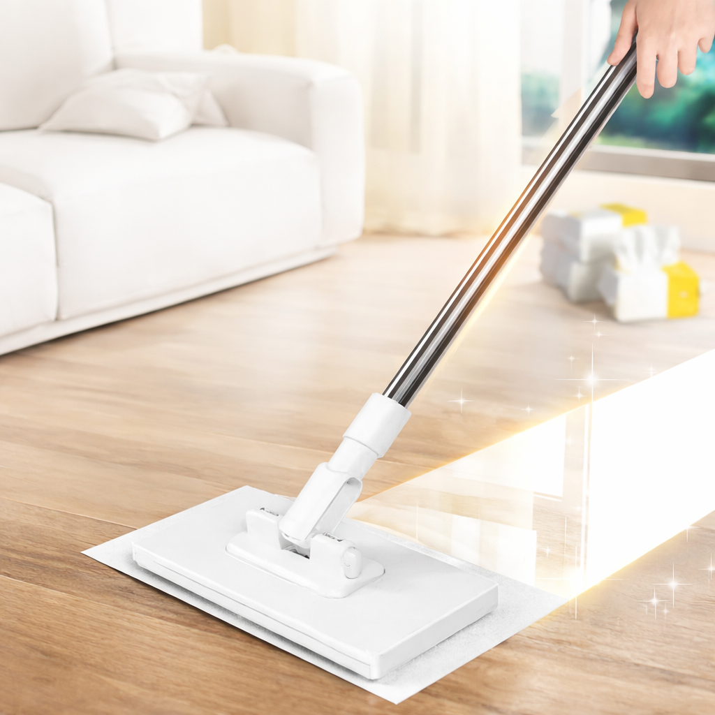 Smart Rengøringsmoppe med Automatisk Klemmefunktion
