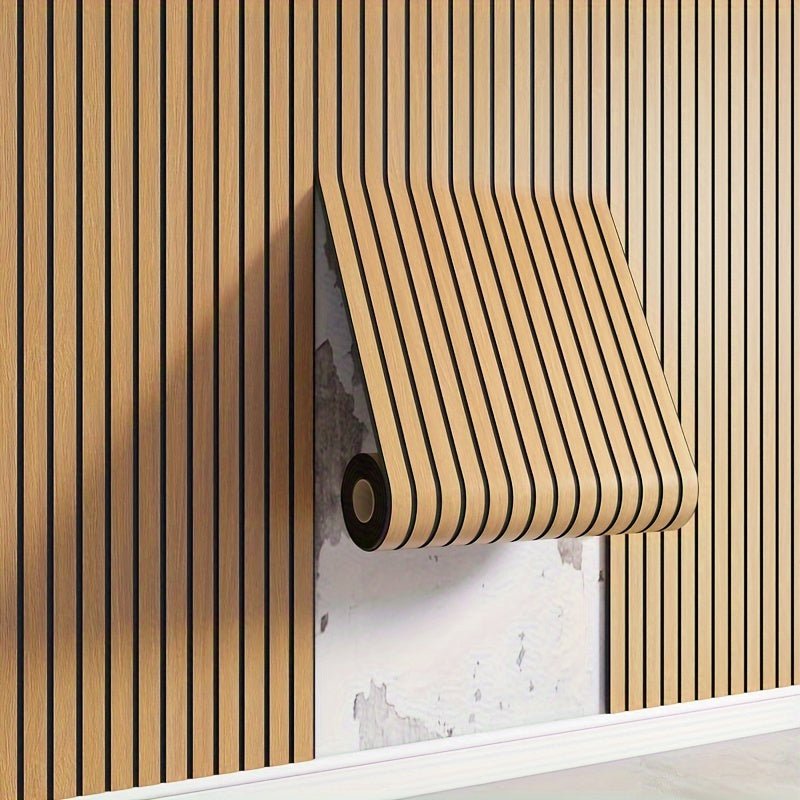 Selvklaebende 3D Vaegpaneler Med Houtlook Og Hurtig Montering