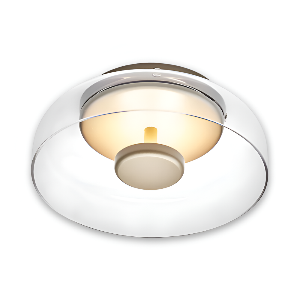 Loftlampe Med Glasskærm Og Integreret LED Til Entré, Gang Og Opholdsrum