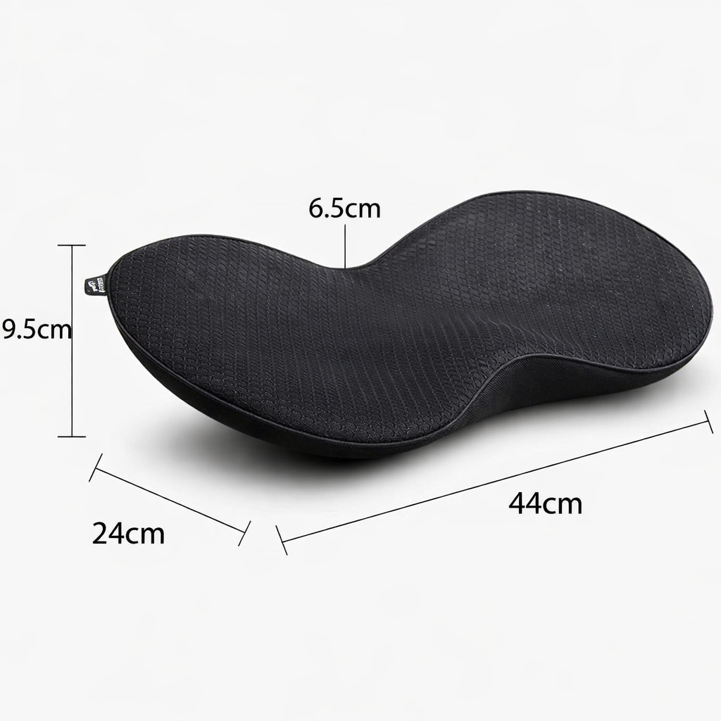 Ergonomisk Bilkørepude med Højdeboost og Trykaflastende Memoryfoam