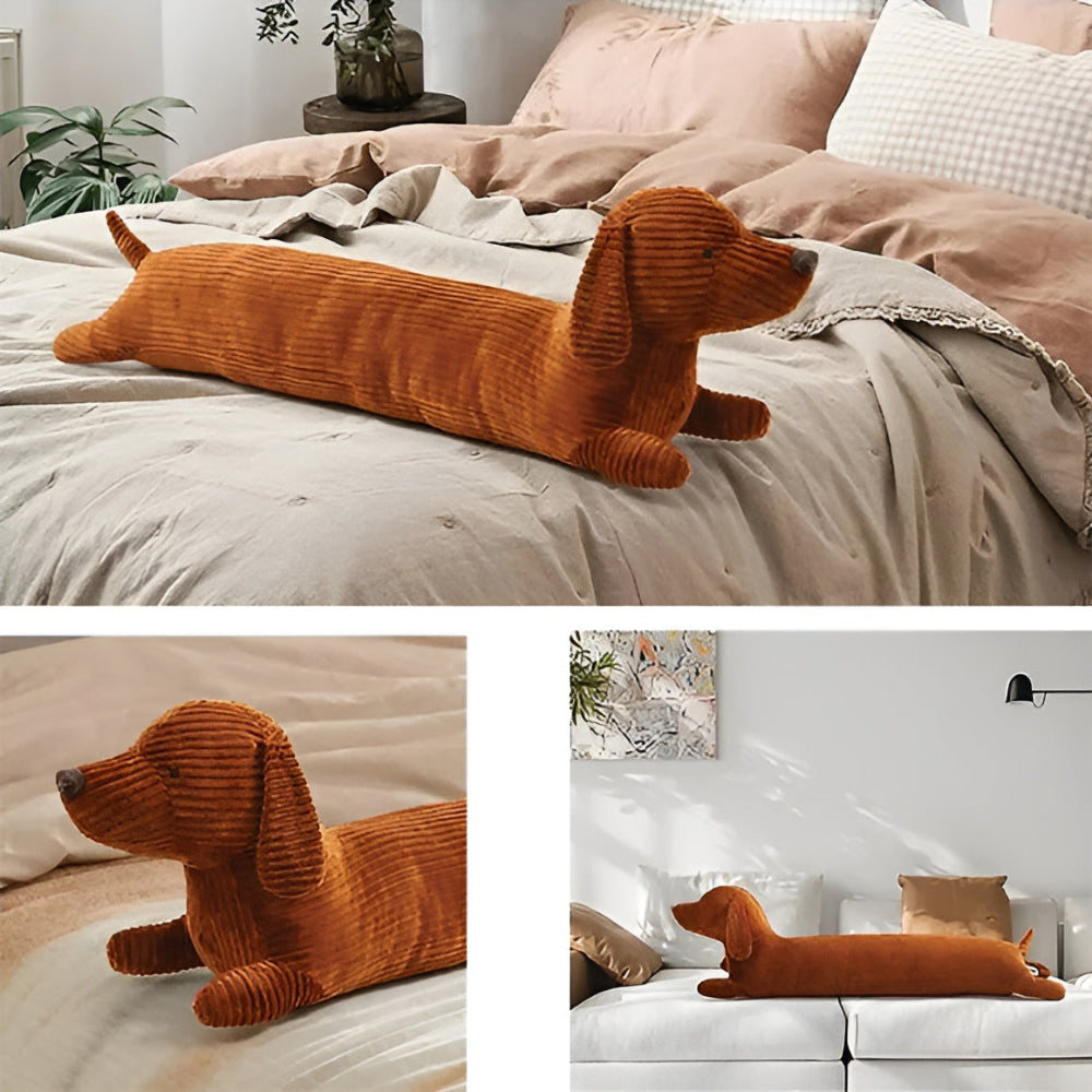 Lang Gravhundepude I Plys Til Sofa, Seng Og Hyggekroge