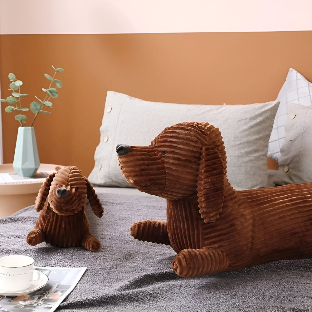 Lang Gravhundepude I Plys Til Sofa, Seng Og Hyggekroge