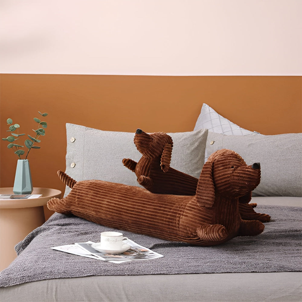 Lang Gravhundepude I Plys Til Sofa, Seng Og Hyggekroge