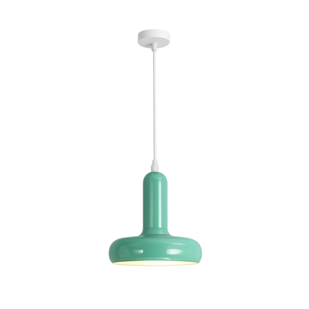 Pendellampe med Pilzformet Design og Tre Lysfarver til Fleksibel Loftbelysning