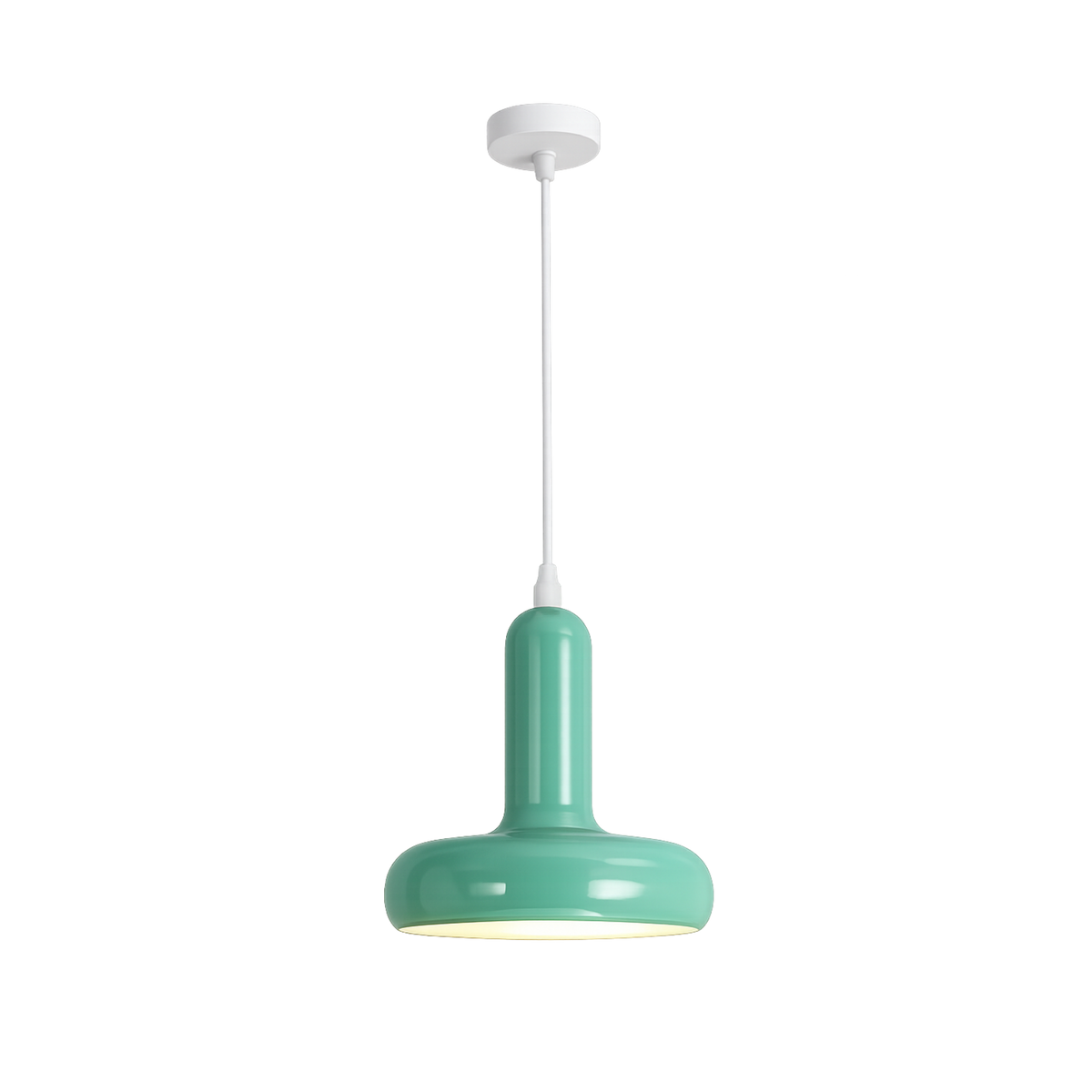 Pendellampe med Pilzformet Design og Tre Lysfarver til Fleksibel Loftbelysning