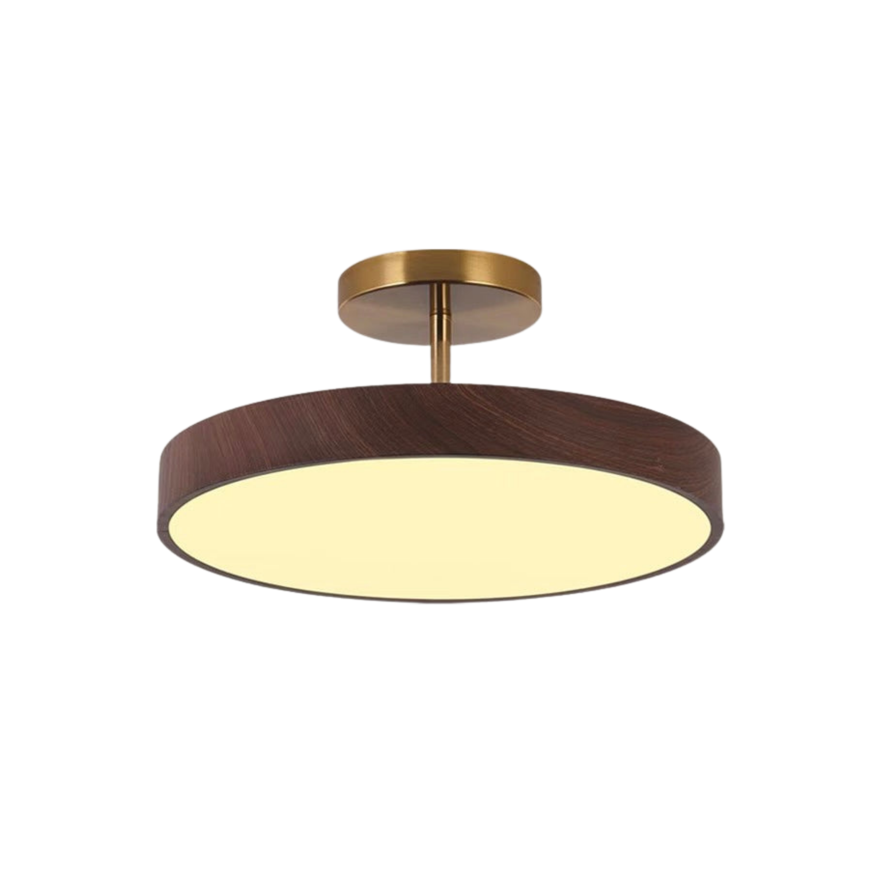 Loftlampe med Halvopbygget Design og Jævn Lysfordeling til Indendørs Rum