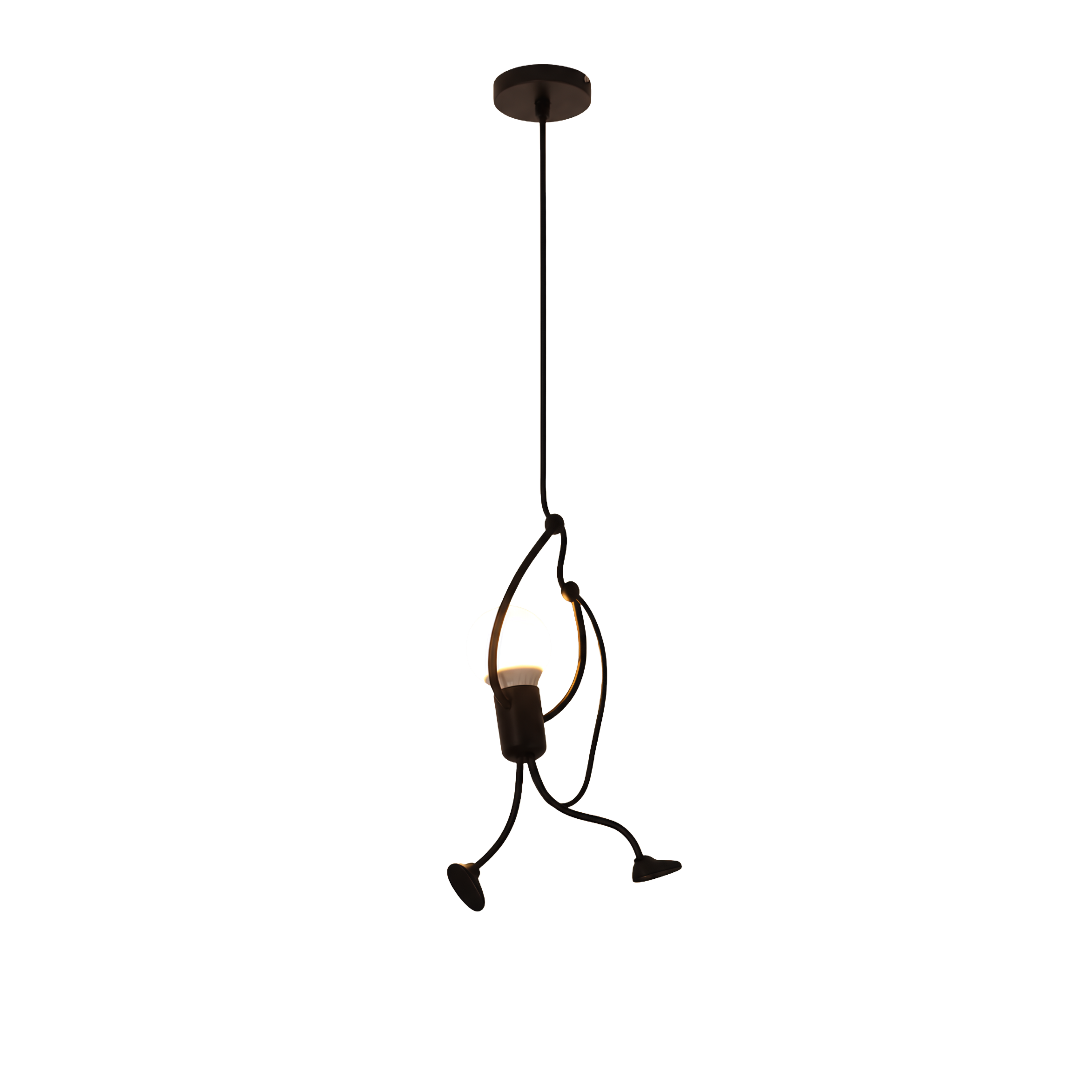 Moderne Loftlampe med Roligt Lys og Afbalanceret Udtryk