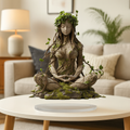 Acryl Figur med Roligt Udtryk og Dekorativ Form til Meditation og Indretning