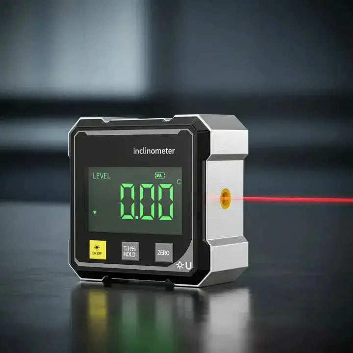 Digitalt Vinkelmålerinstrument med Laserlinje og Magnetisk Fod