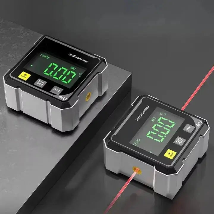 Digitalt Vinkelmålerinstrument med Laserlinje og Magnetisk Fod