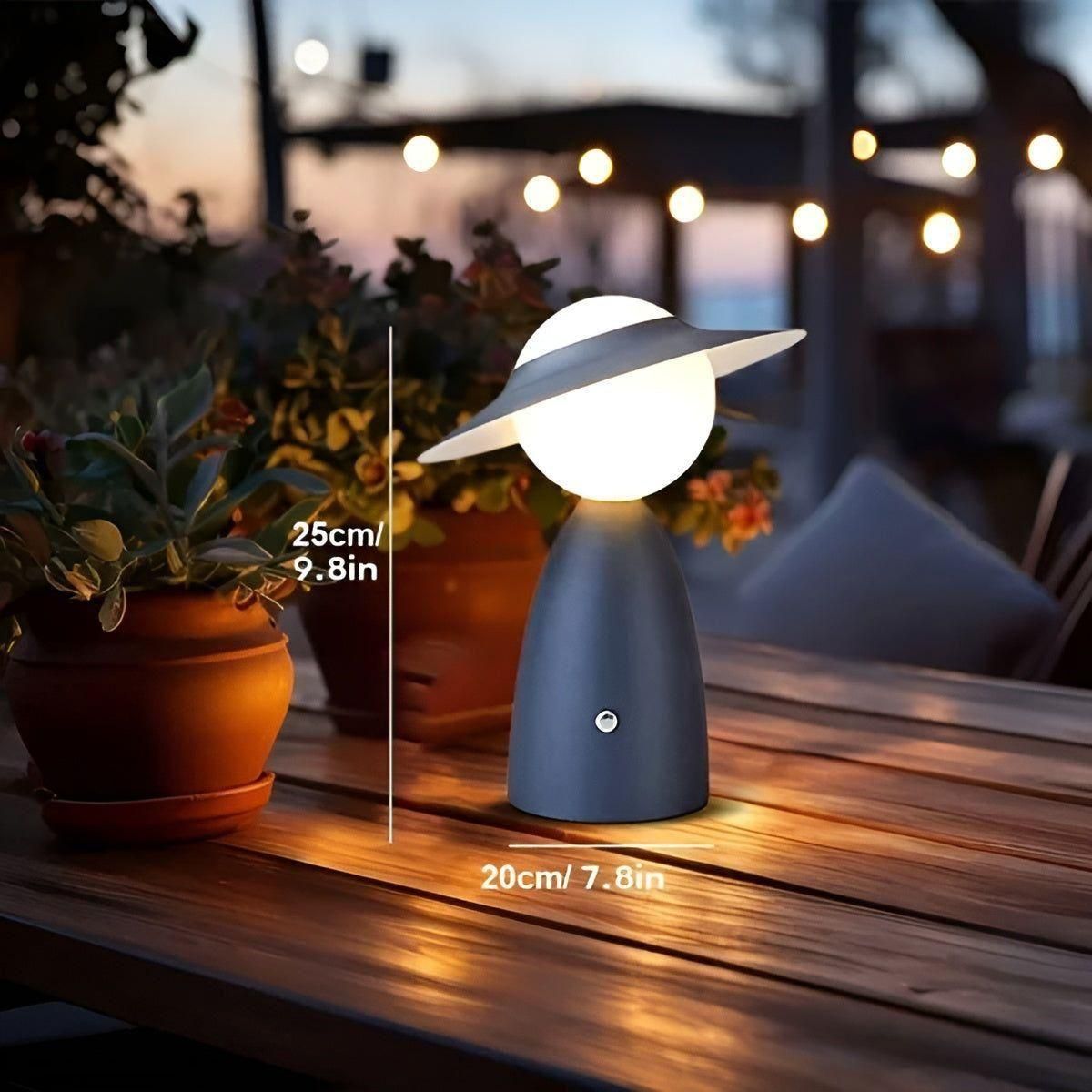 Trådløs Bordlampe Med Touchbetjening Og Genopladeligt Batteri