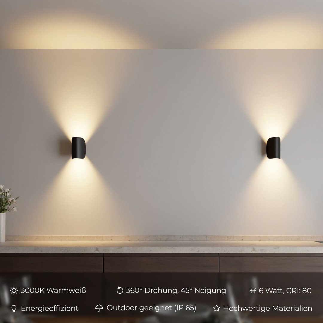 Drejbar LED‑væglampe i Skandinavisk Design