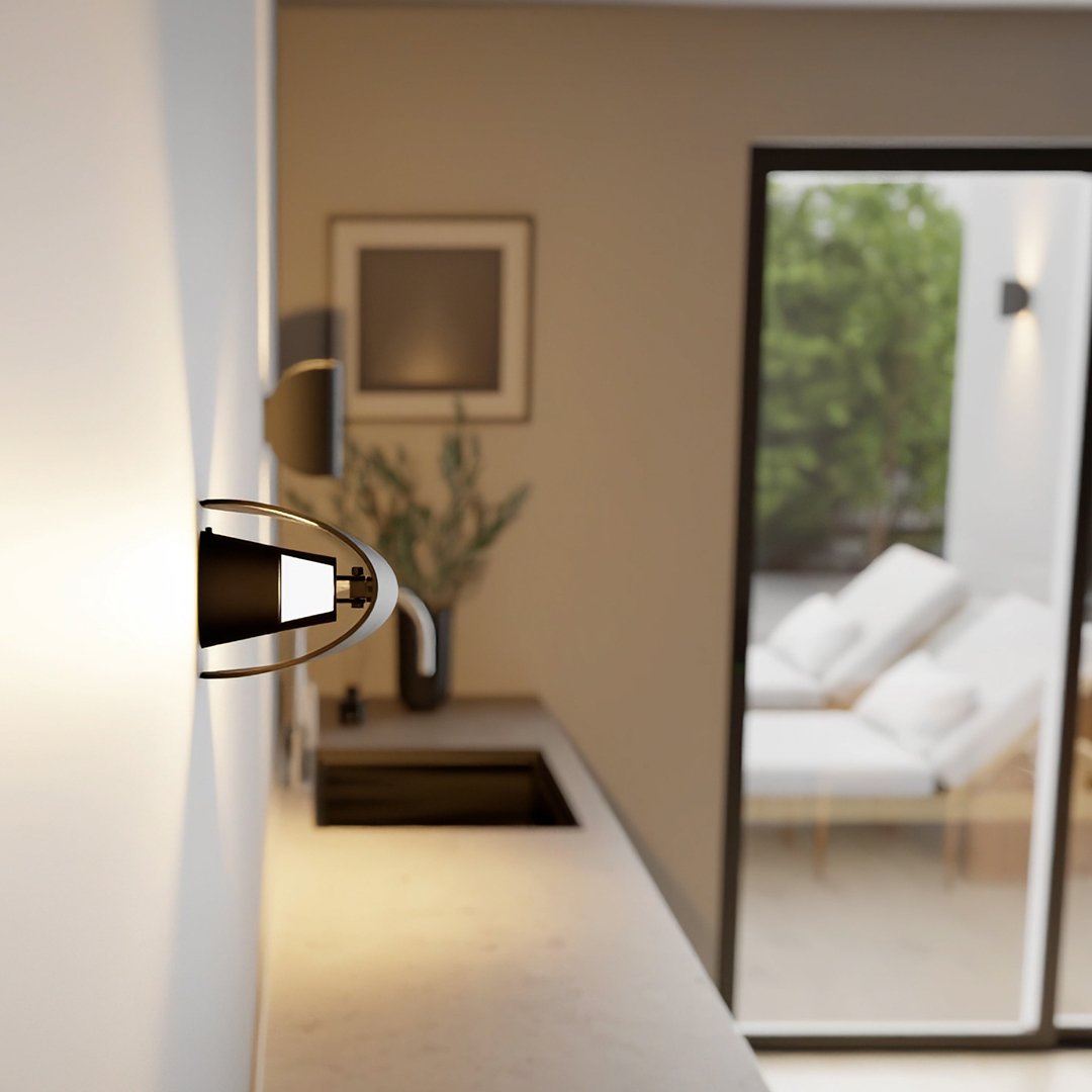 Drejbar LED‑væglampe i Skandinavisk Design