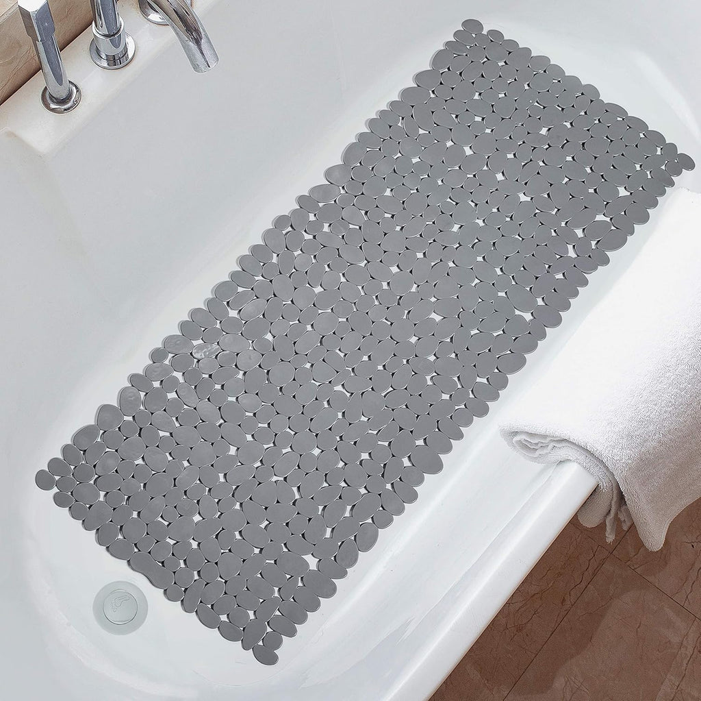 Antislip Bademåtte Med Kiselstensstruktur Og Blid Fodmassage Til Sikker Daglig Brusekomfort