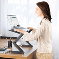 Ergonomisk Laptopstander med 360° Justering for Komfortabel og Fleksibel Arbejdsstilling